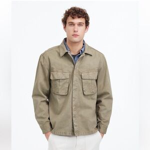 Madewell Men’s Utility Jacket in Garment-Dyed Cotton Twill